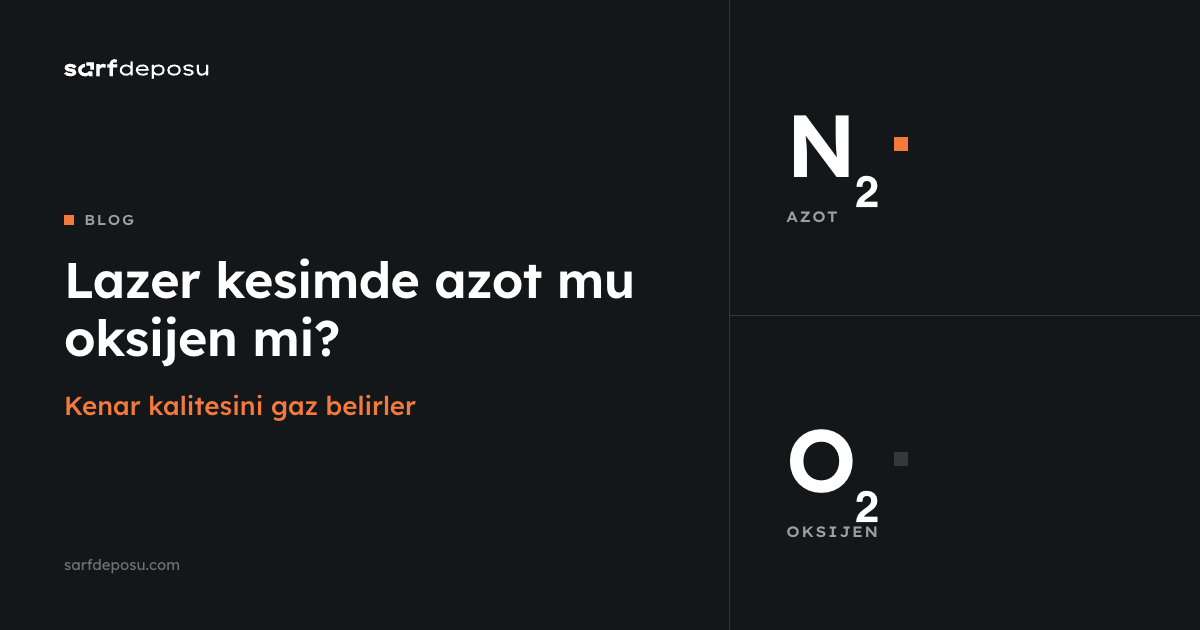 Lazer kesimde azot mu oksijen mi? Kenar kalitesini gaz belirler