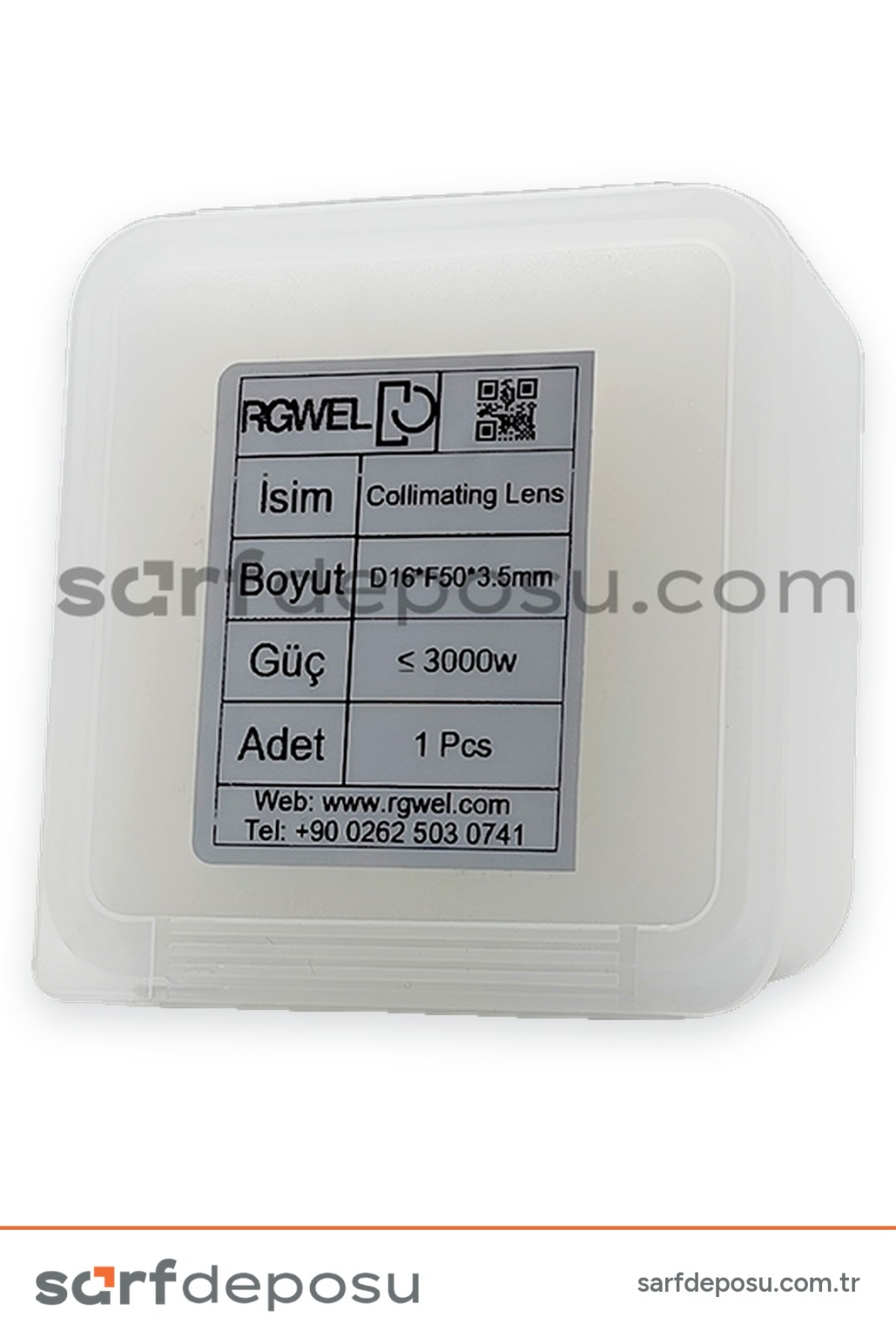 Fiber Lazer Collimation Lens D16 F50 3.5 mm -QİLİN DWT22-23 - 2