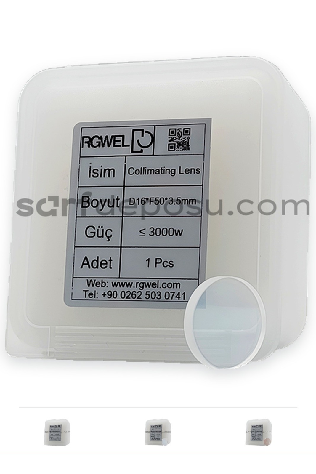 Fiber Lazer Collimation Lens D16 F50 3.5 mm -QİLİN DWT22-23