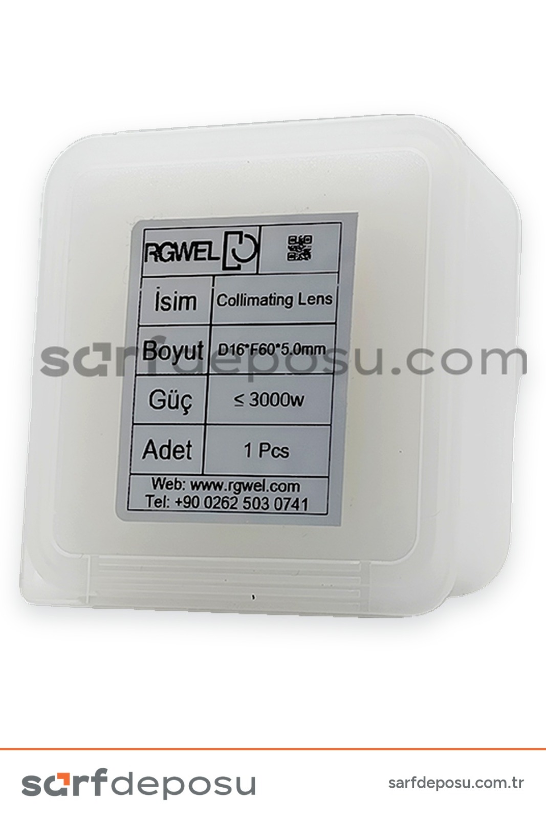 Fiber Lazer Collimation Lens D16 F60 5 mm – SUP22C Uyumlu - 2