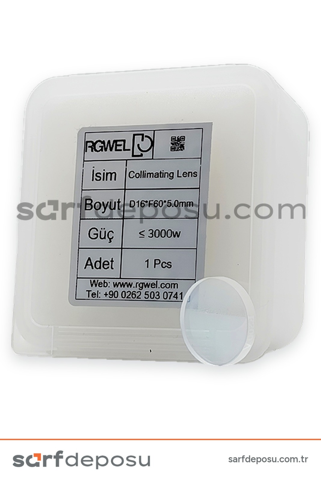 Fiber Lazer Collimation Lens D16 F60 5 mm – SUP22C Uyumlu - 5