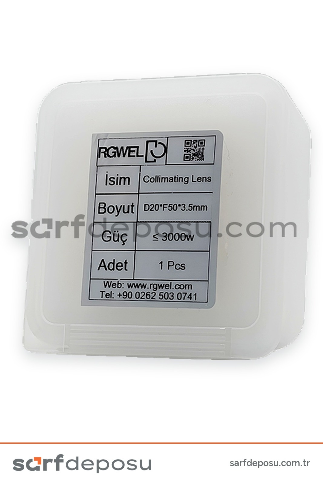 Fiber Lazer Collimation Lens D20 F50 3.5 mm - QİLİN BWT11-20-21 - 2