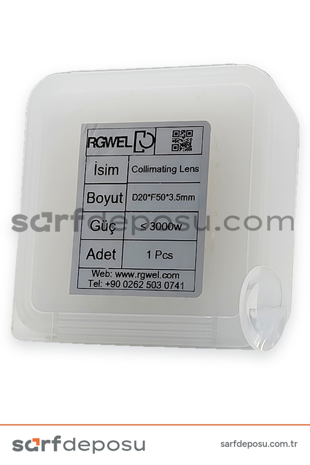 Fiber Lazer Collimation Lens D20 F50 3.5 mm - QİLİN BWT11-20-21 - 4