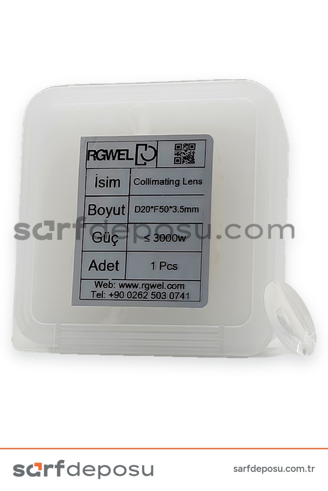 Fiber Lazer Collimation Lens D20 F50 3.5 mm - QİLİN BWT11-20-21 - 5
