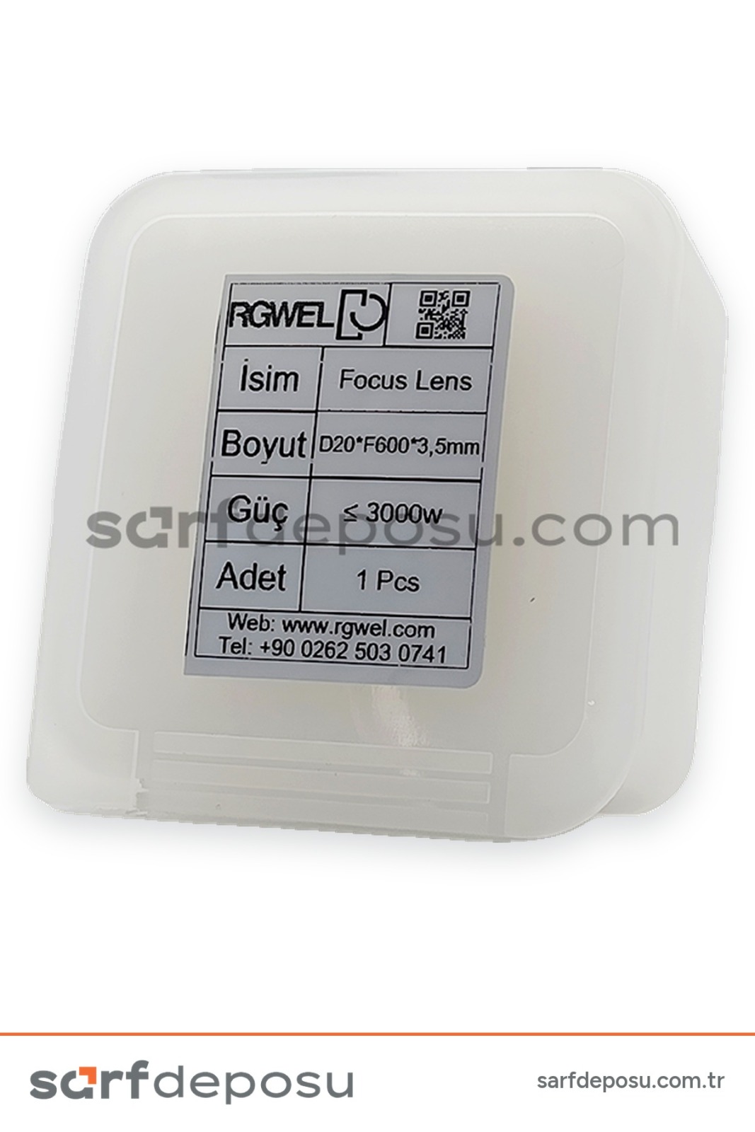 Fiber Lazer Focus Lens (Cleaning) D20 F600 3.5 mm - QİLİN DWT22-23 - 2