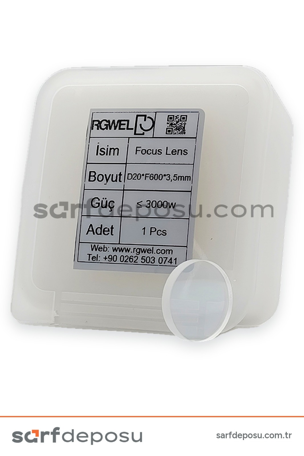 Fiber Lazer Focus Lens (Cleaning) D20 F600 3.5 mm - QİLİN DWT22-23 - 4