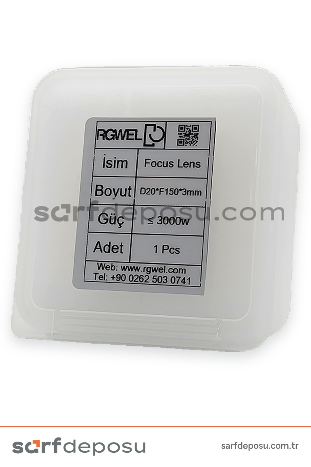 Fiber Lazer Focus Lens D20 F150 3.0 mm QİLİN BWT11-20-21-DWT22-23 - 2