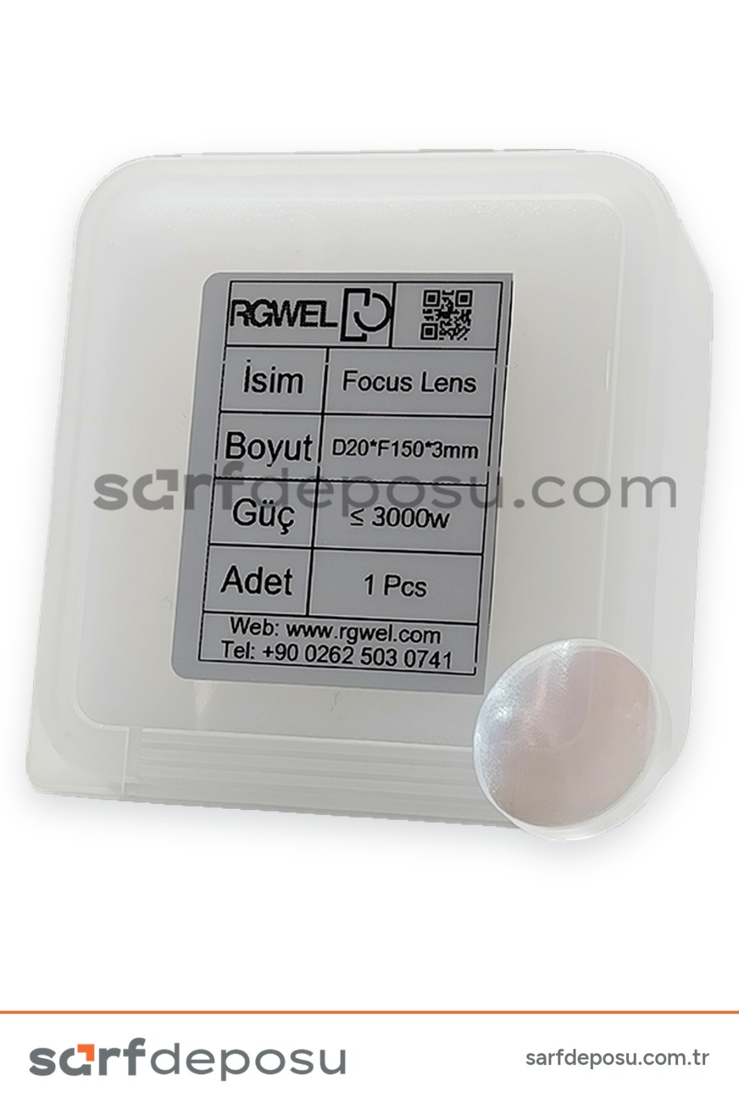 Fiber Lazer Focus Lens D20 F150 3.0 mm QİLİN BWT11-20-21-DWT22-23 - 4