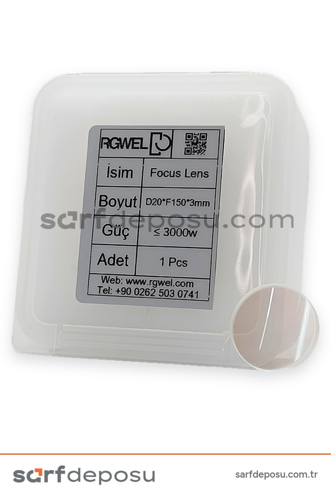 Fiber Lazer Focus Lens D20 F150 3.0 mm QİLİN BWT11-20-21-DWT22-23 - 5