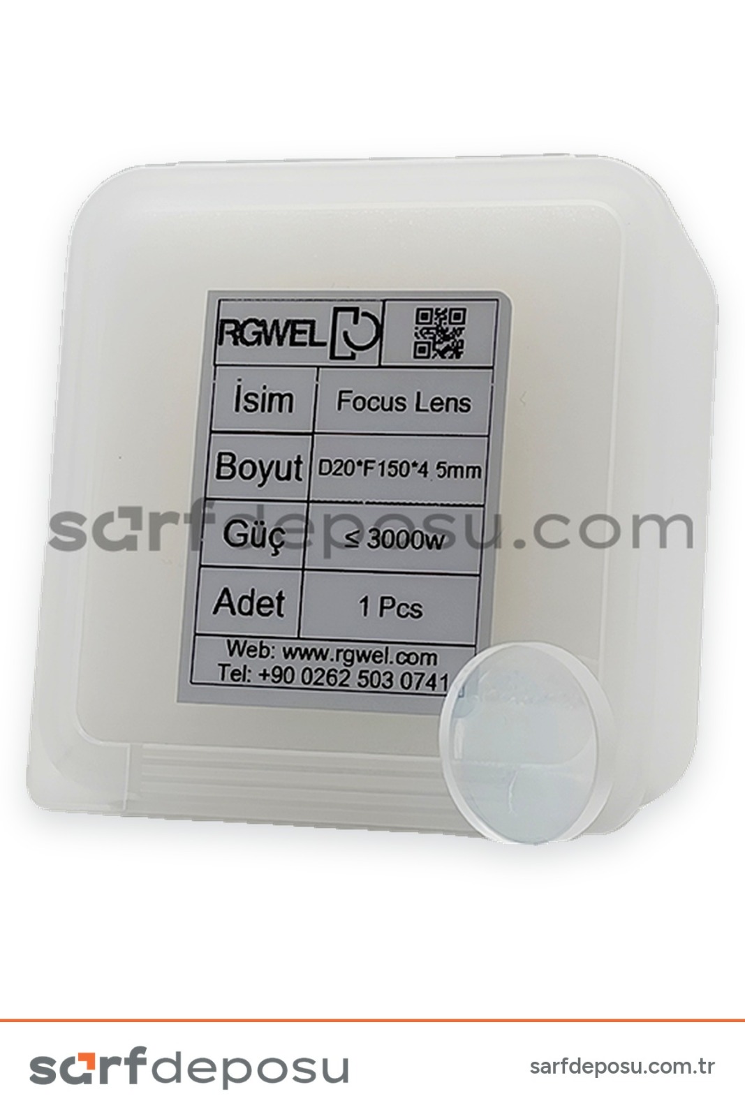 Fiber Lazer Focus Lens D20 F150 4.5 mm SUP22C - 3
