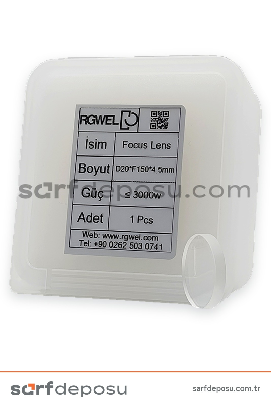 Fiber Lazer Focus Lens D20 F150 4.5 mm SUP22C - 4