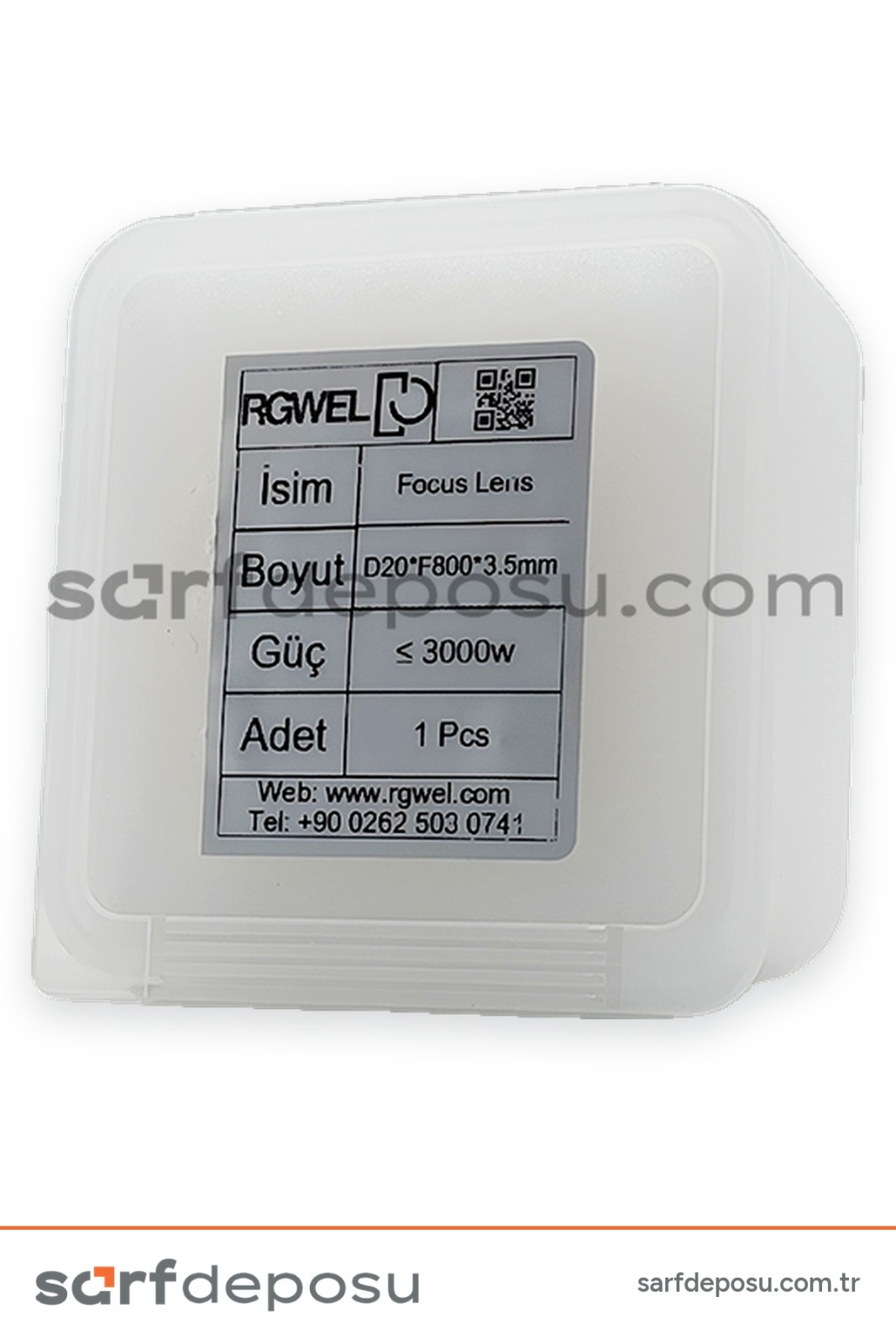 Fiber Lazer Focus Lens D20 F800 3.5 mm – SUP 22C - 23C Uyumlu - 2