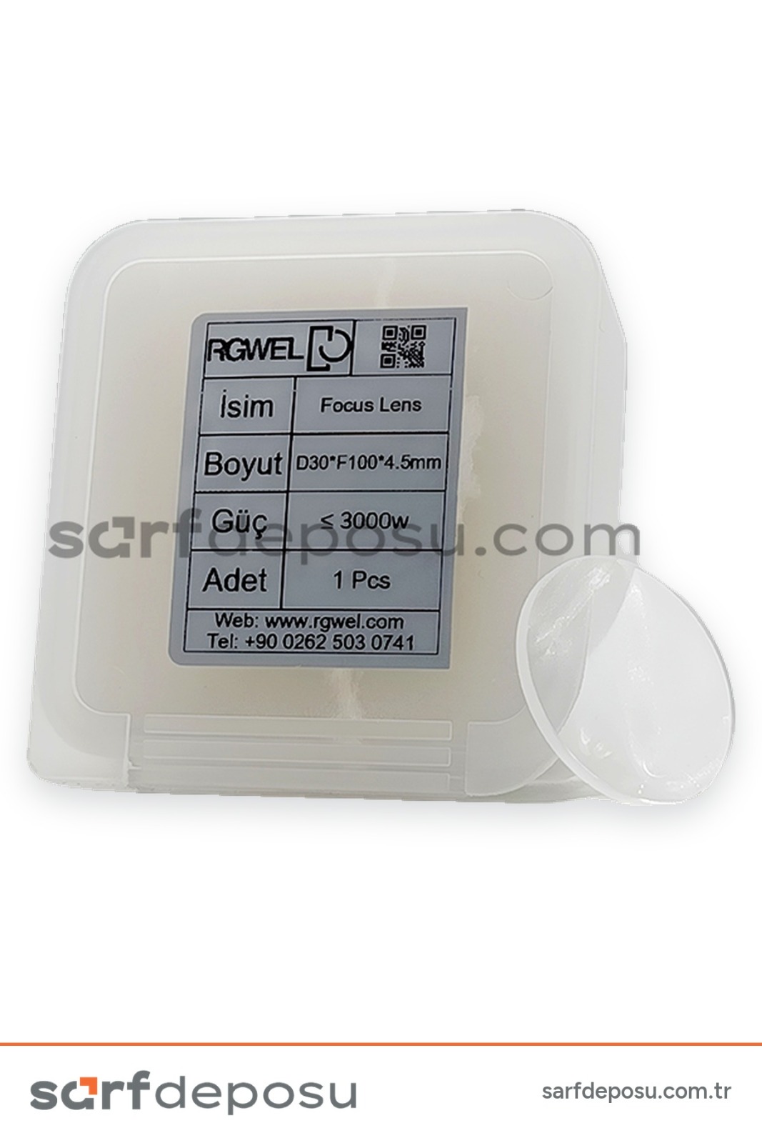 Fiber Lazer Focus Lens D30 F100 4.5 mm - QİLİN BWT30 - 5