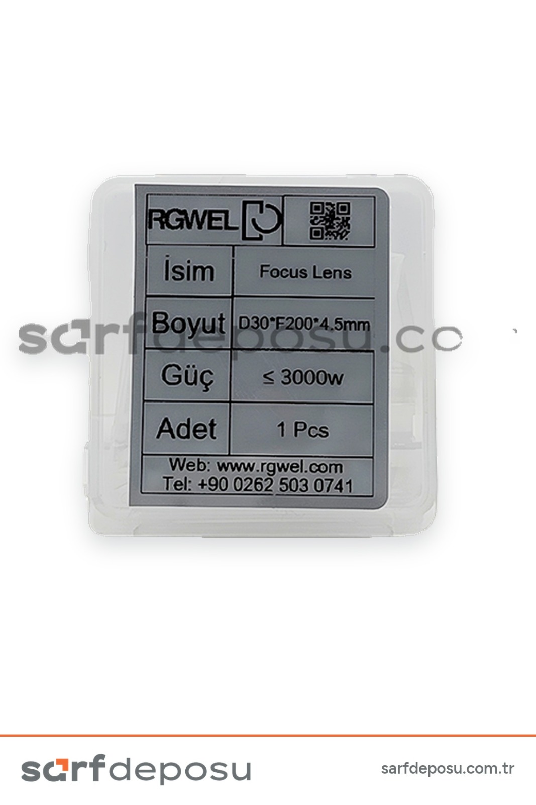 Fiber Lazer Focus Lens D30 F200 4.5 mm - 2