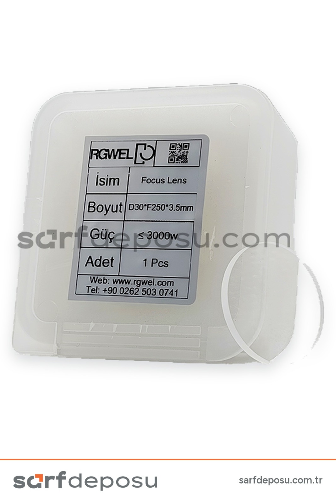 Fiber Lazer Focus Lens D30 F250 3.5 mm - QİLİN BWT30 - 4
