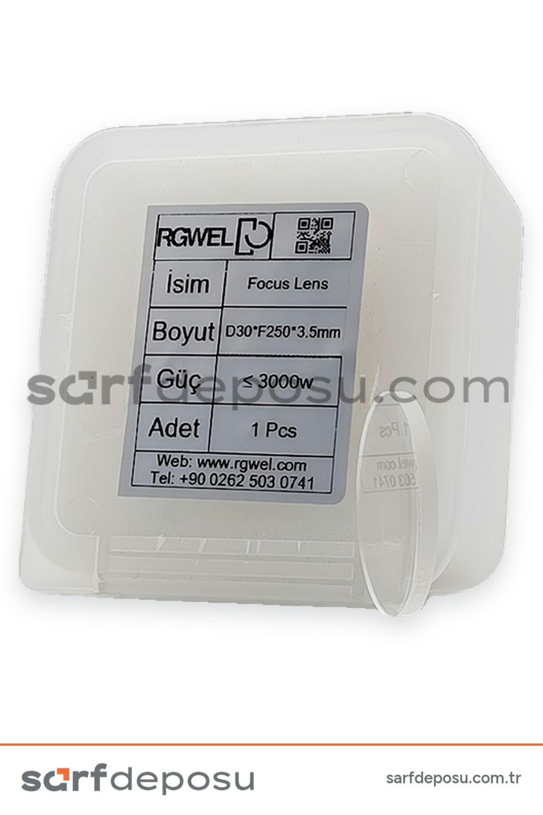 Fiber Lazer Focus Lens D30 F250 3.5 mm - QİLİN BWT30 - 5