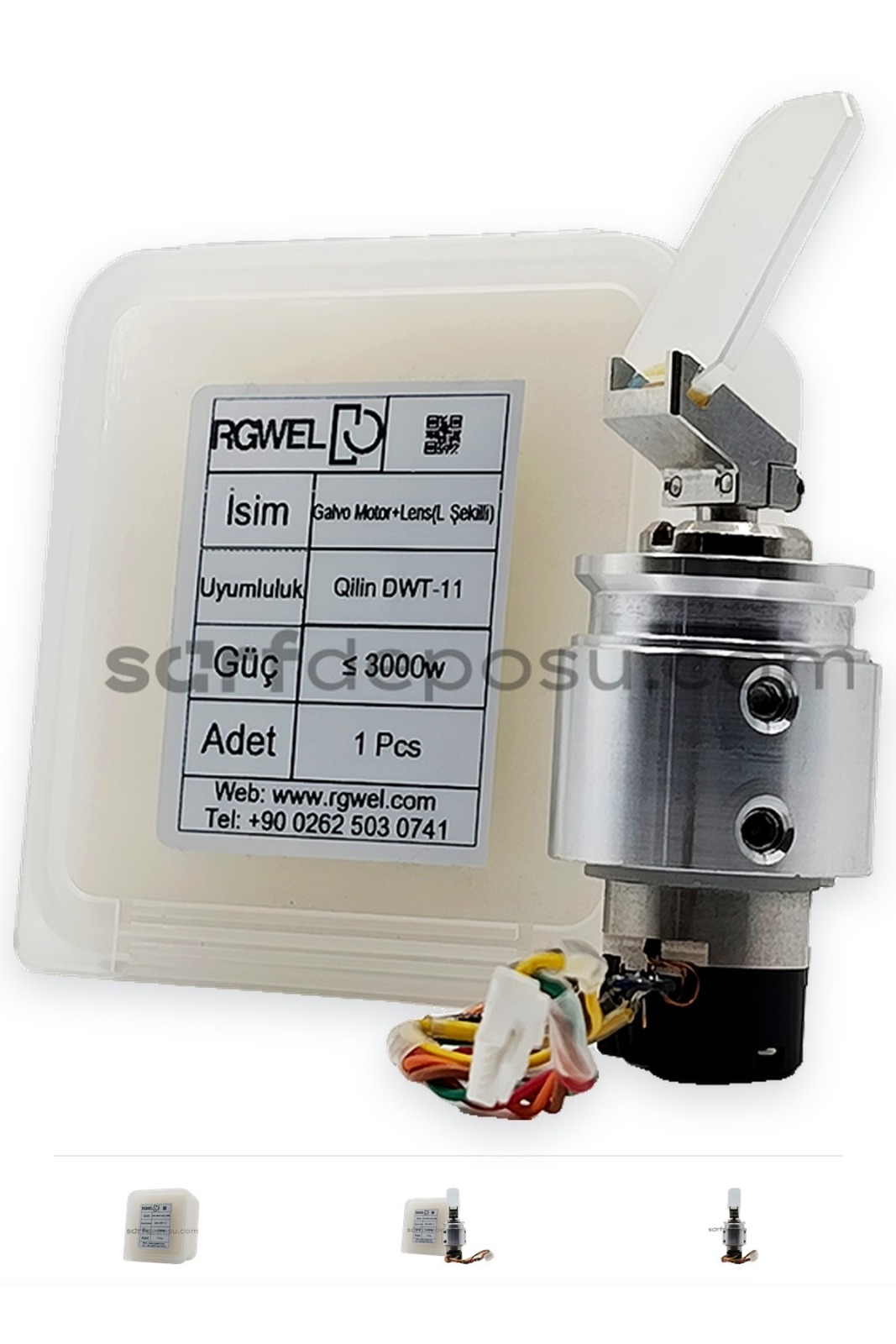 Fiber Lazer Galvo Lens 30 14 T-2 mm (L Şekilli) + Galvo Motor Set - QİLİN BWT11