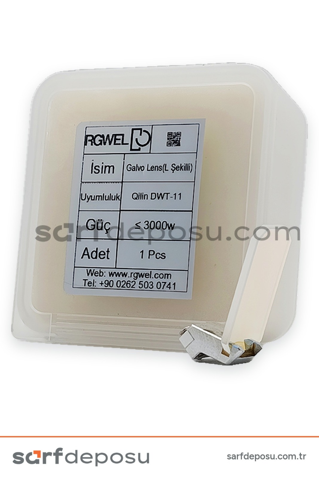Fiber Lazer Galvo Lens 30 14 T-2 mm (L Şekilli) QİLİN BWT11 - 2