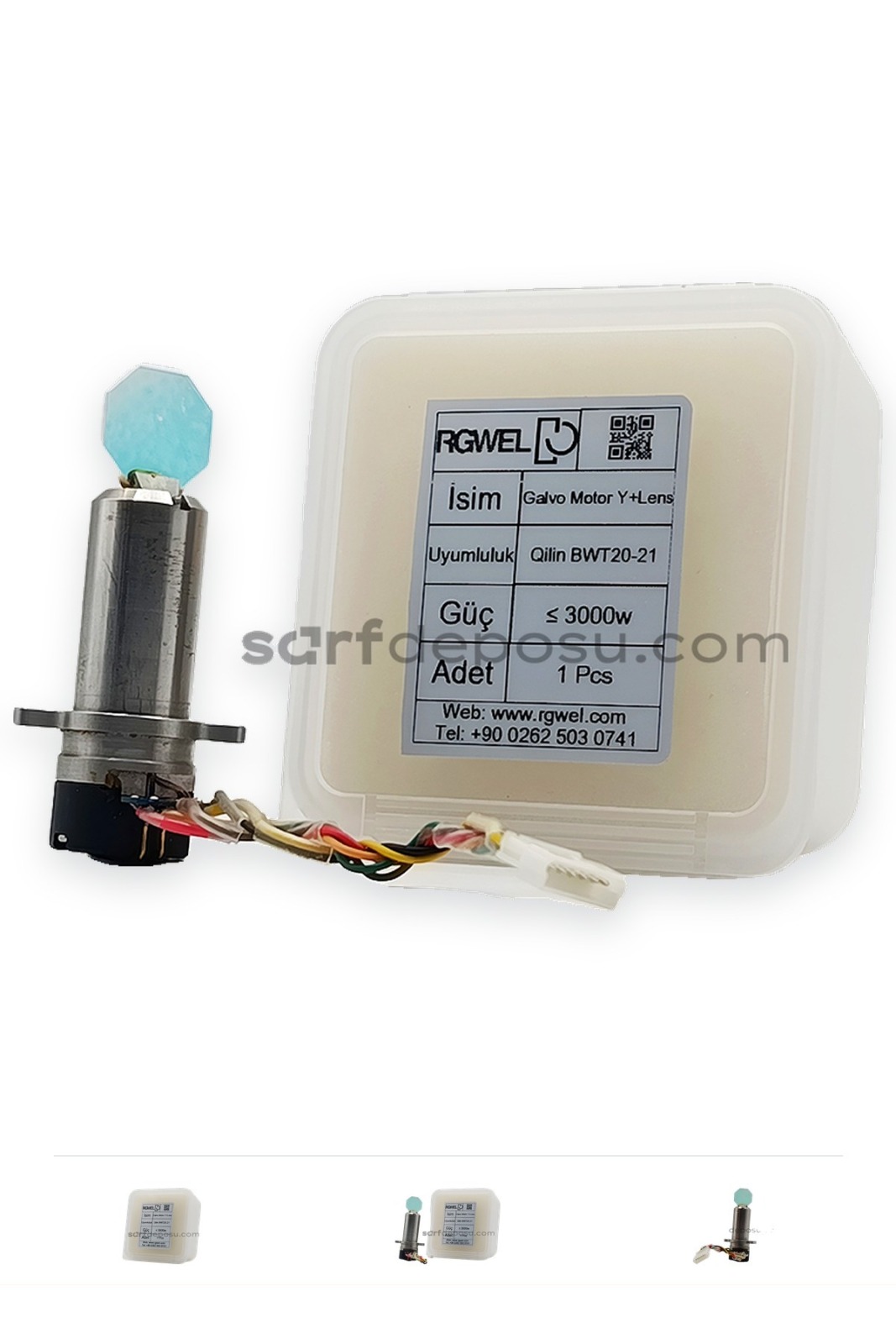 Fiber Lazer Galvo Lens+Motor Set (Y) Eksen - QİLİN BWT20-21