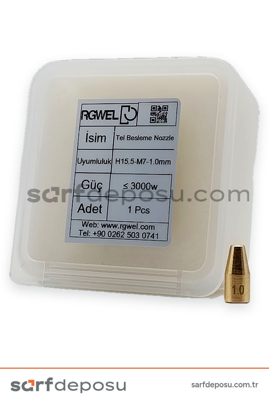 Lazer Kaynak Nozzle H15.5-M7 - 1.0 mm Tel Besleme - 3