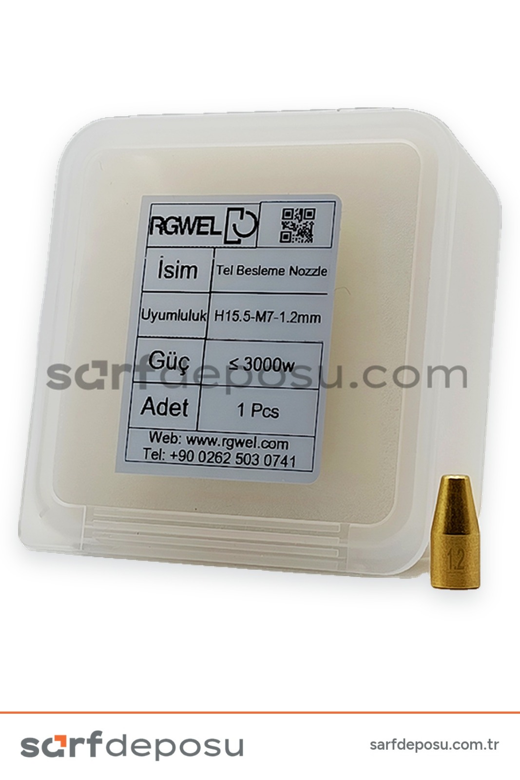 Lazer Kaynak Nozzle H15.5-M7 - 1.2 mm Tel Besleme - 3