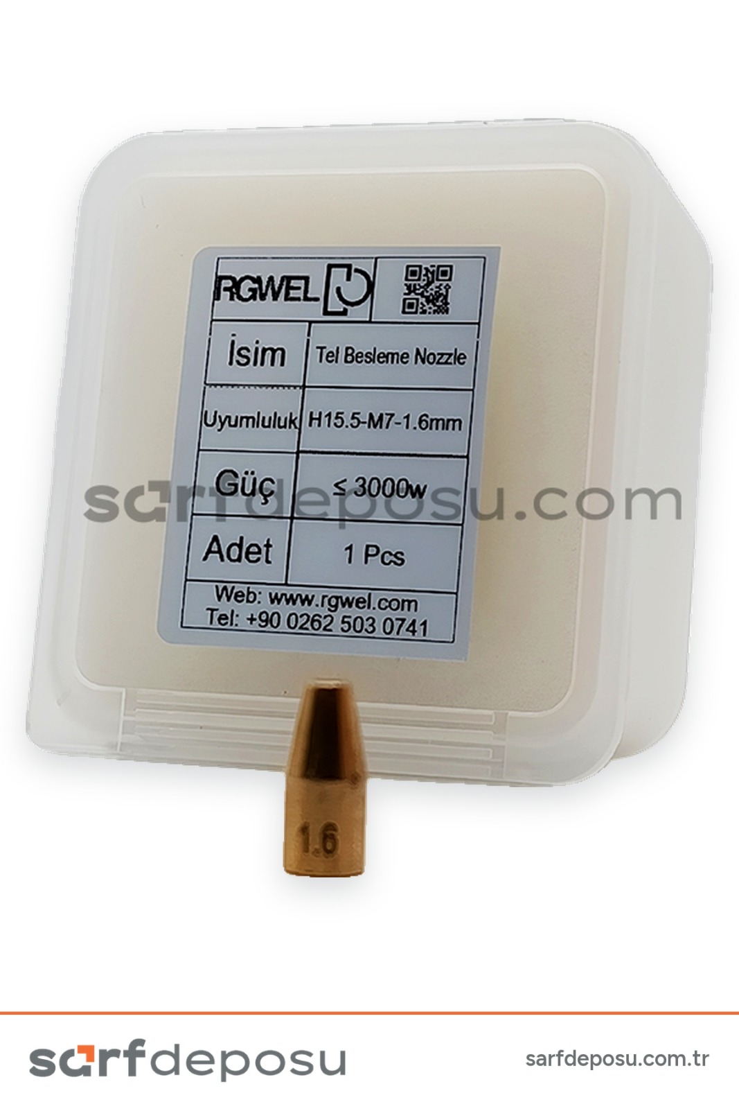 Lazer Kaynak Nozzle H15.5-M7- 1.6 mm Tel Besleme - 3