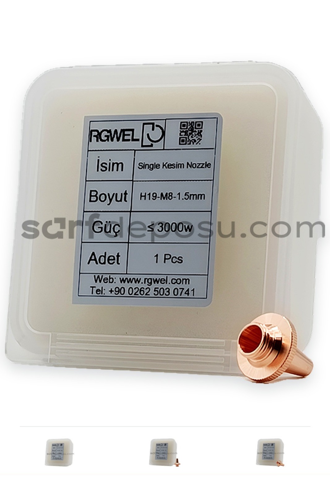 Lazer Kesim Nozzle H19-M8 Sıngle 1.5 mm - 1