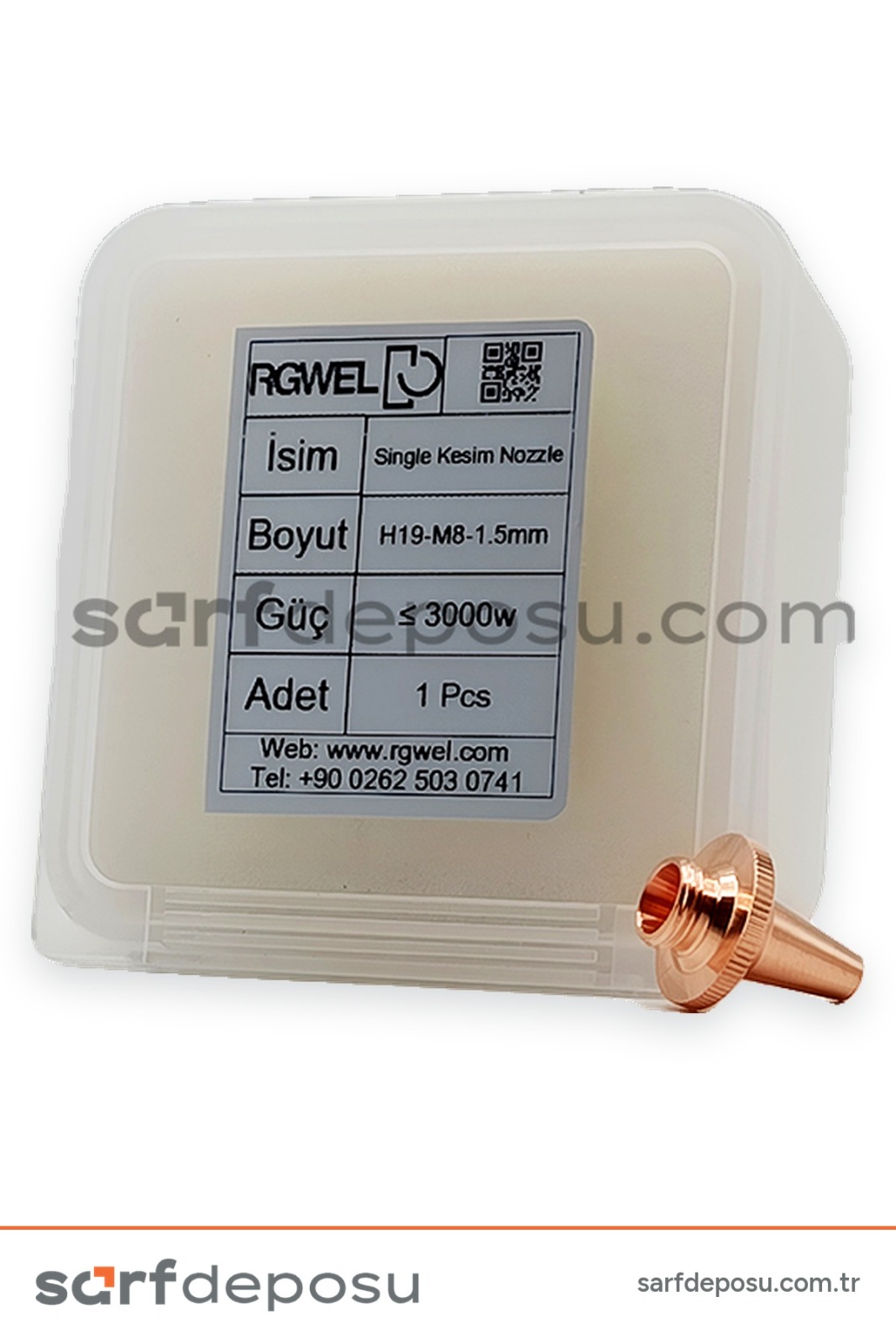 Lazer Kesim Nozzle H19-M8 Sıngle 1.5 mm - 4
