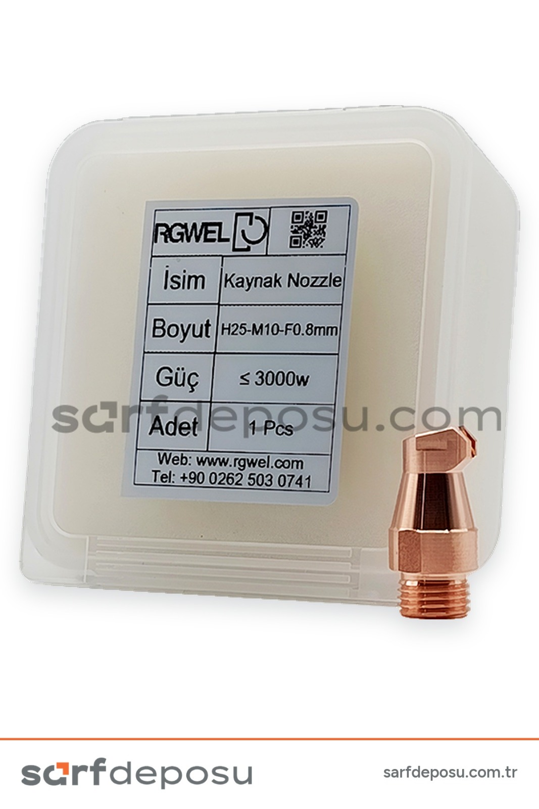 Lazer Kaynak Nozzle H25-M10 0.8 mm - 3