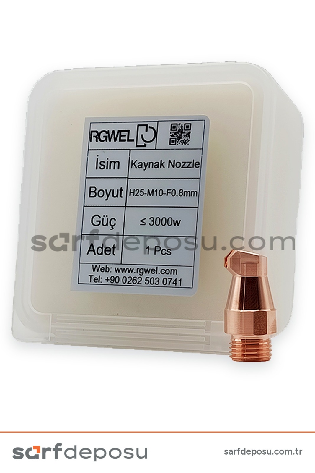Lazer Kaynak Nozzle H25-M10 0.8 mm - 4