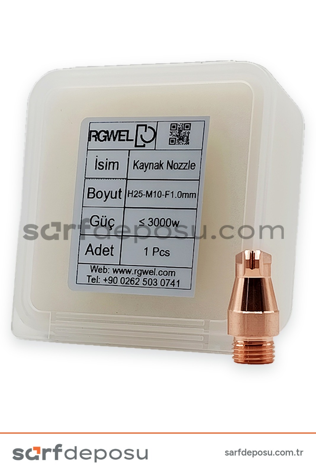 Lazer Kaynak Nozzle H25-M10 1.0 mm - 3
