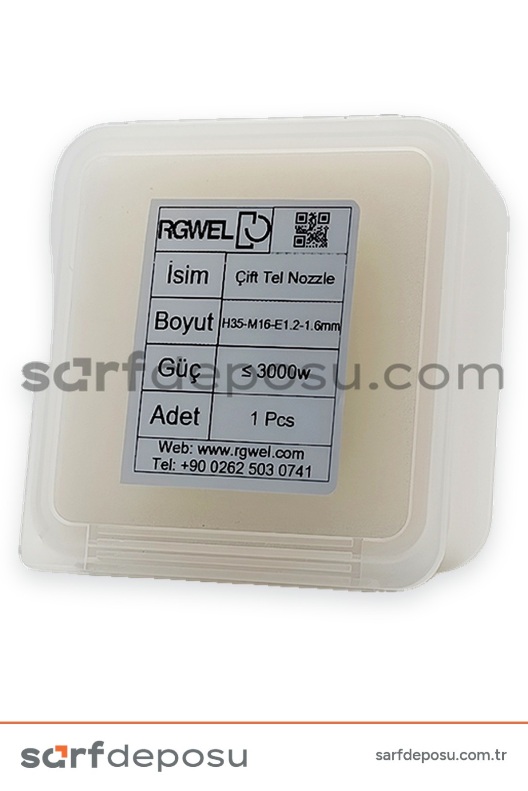 Lazer Kaynak Nozzle H35-M16 Çift Tel 0.8-1.6 mm - 2