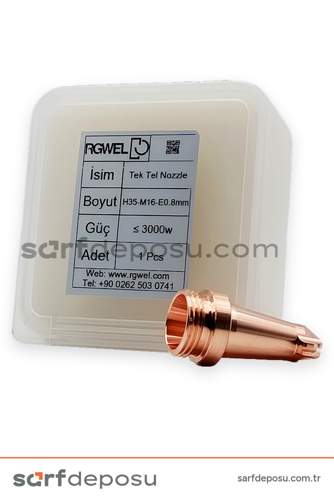 Lazer Kaynak Nozzle H35-M16 Tek Tel 0.8 mm - 4