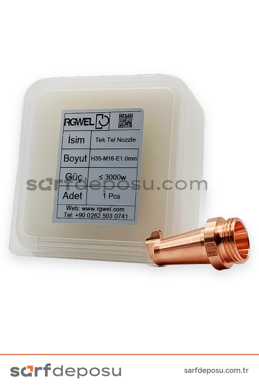 Lazer Kaynak Nozzle H35-M16 Tek Tel 1.0 mm - 4