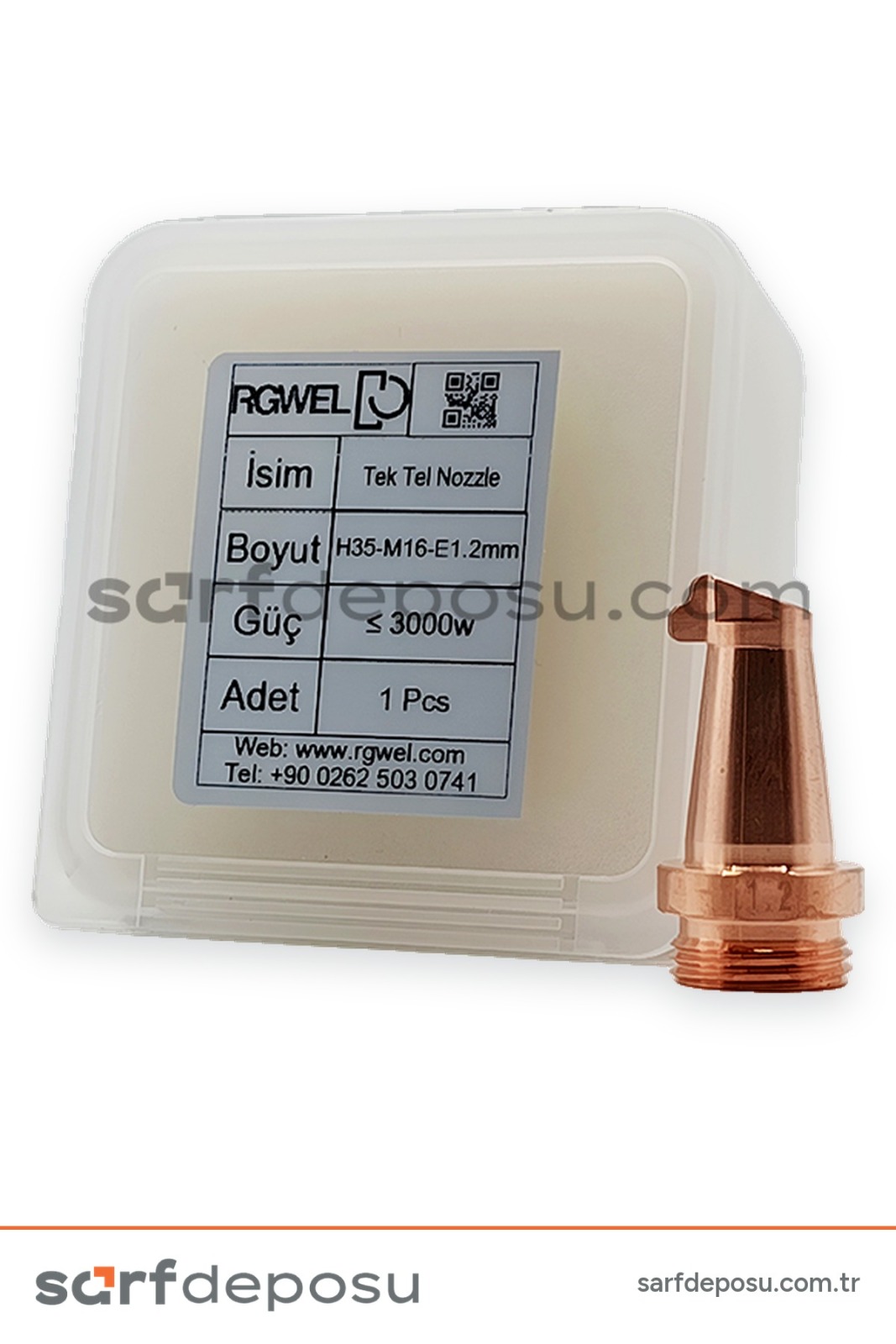 Lazer Kaynak Nozzle H35-M16 Tek Tel 1.2 mm - 3