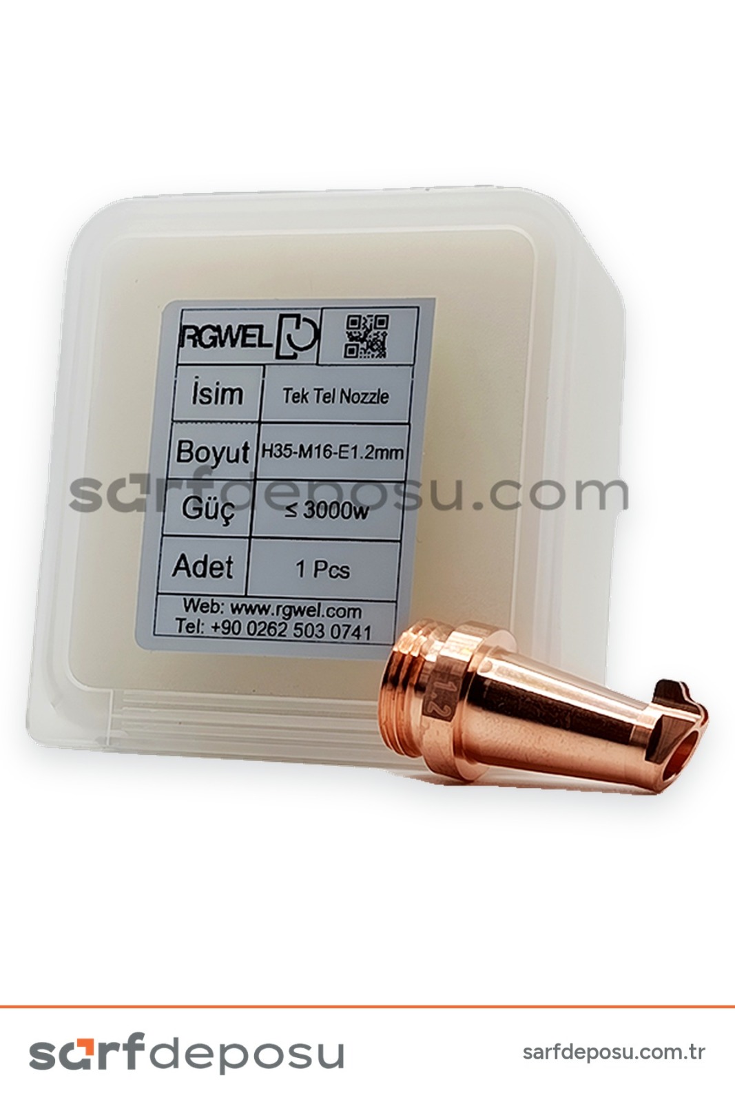 Lazer Kaynak Nozzle H35-M16 Tek Tel 1.2 mm - 4
