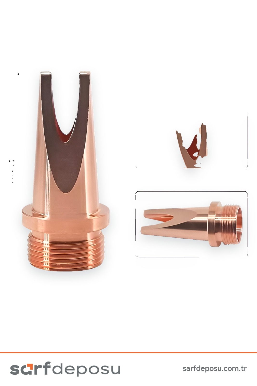 Lazer Kaynak Nozzle H40-M16 Düz (Telsiz) - 2