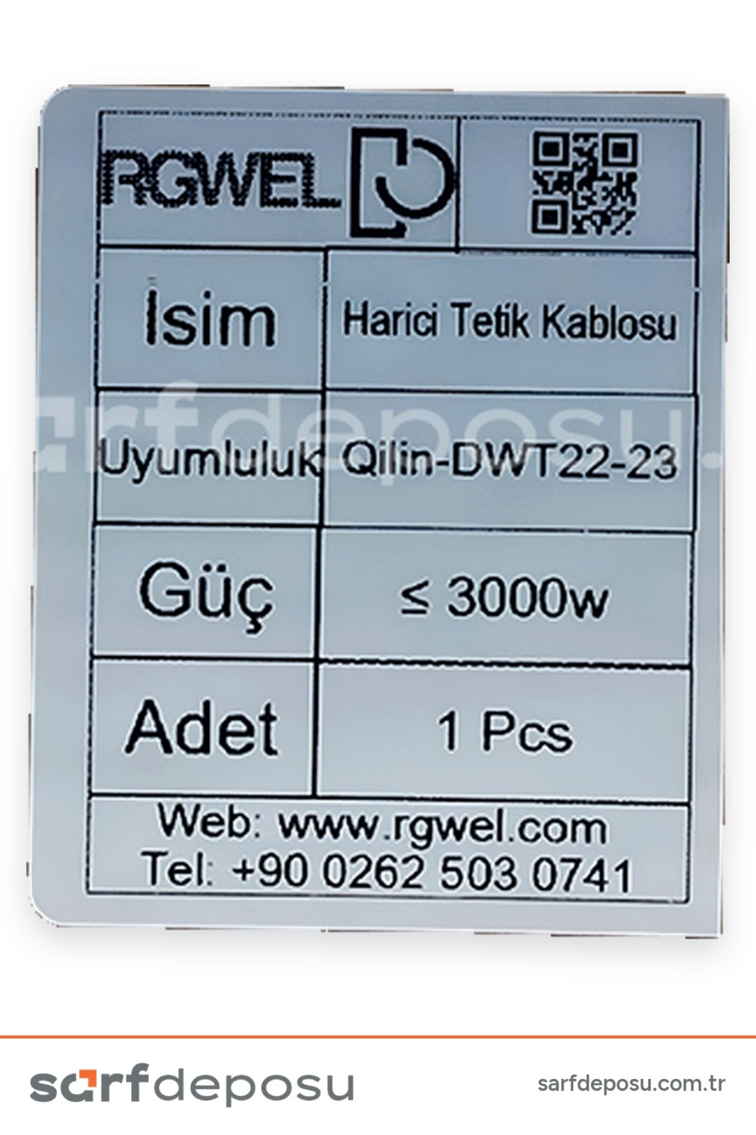 Lazer Kaynak Harici Tetik (Ateşleme) Kablosu - QİLİN DWT22-23 - 2