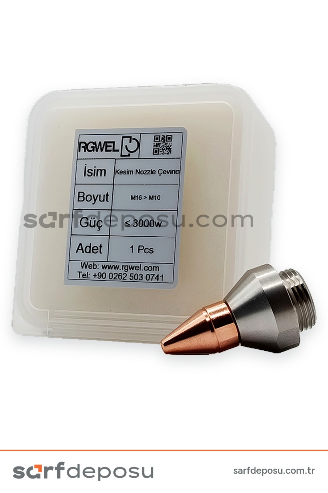 Lazer Kesim Nozzle Çevirici M16'dan M10'a - 4