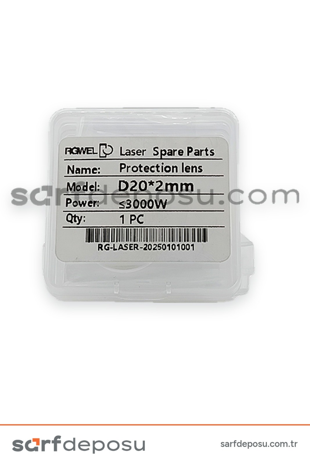 Fiber Lazer Koruyucu Lens D20 T-2 mm - QİLİN BWT11-20-21-DWT22-23 - 2