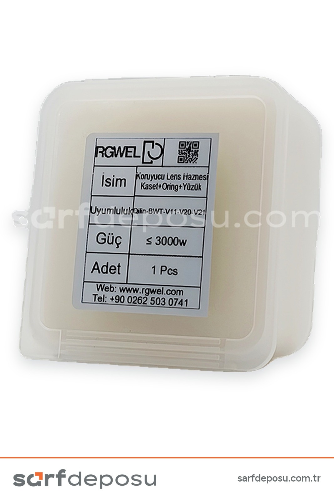 Fiber Lazer Koruyucu Lens Haznesi Kaset+Oring+Yüzük - QİLİN BWT11-20-21 - 2