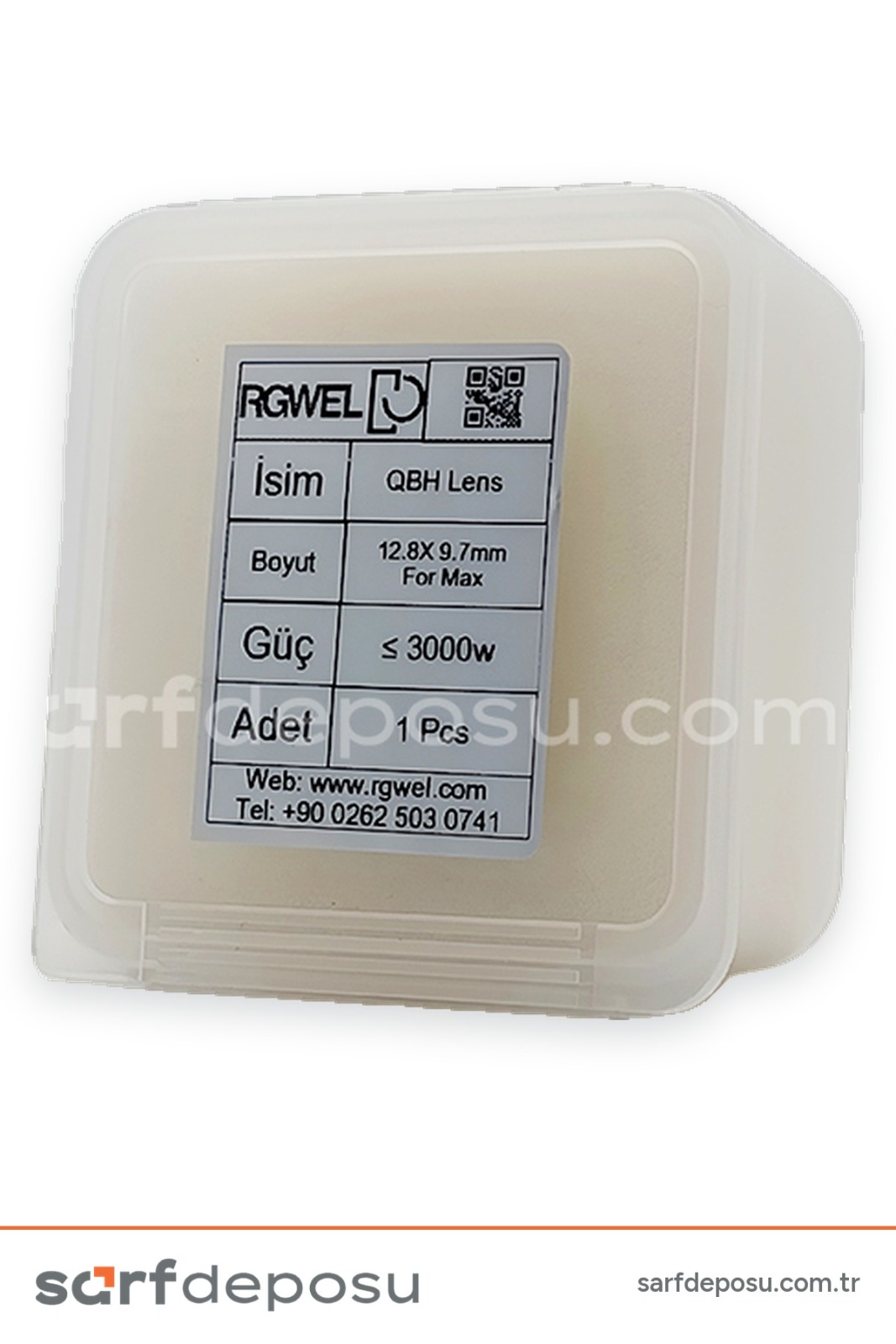 Fiber Lazer QBH Lens 12.8x9.7 mm MAX - 2